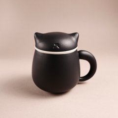 Горнятко-заварник "Кіт" (400 мл), чорне