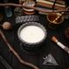Парфумована свічка "Amber Light" у гіпсовому кашпо з кришкою | Alchemy