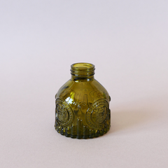 Мініатюрна скляна ваза (зелений колір)