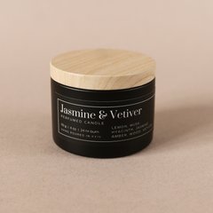 Парфумована свічка "Jasmine and Vetiver" у металевій баночці