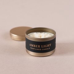 Парфумована свічка "Amber Light" у металевій баночці