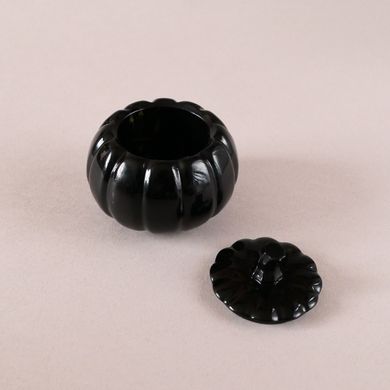 Набір "Black pumpkin" (чай, парфумовані свічки, декоративна скринька у вигляді гарбузика, листівка)